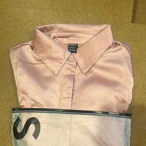 Pink Satin Women’s Dress Shirt